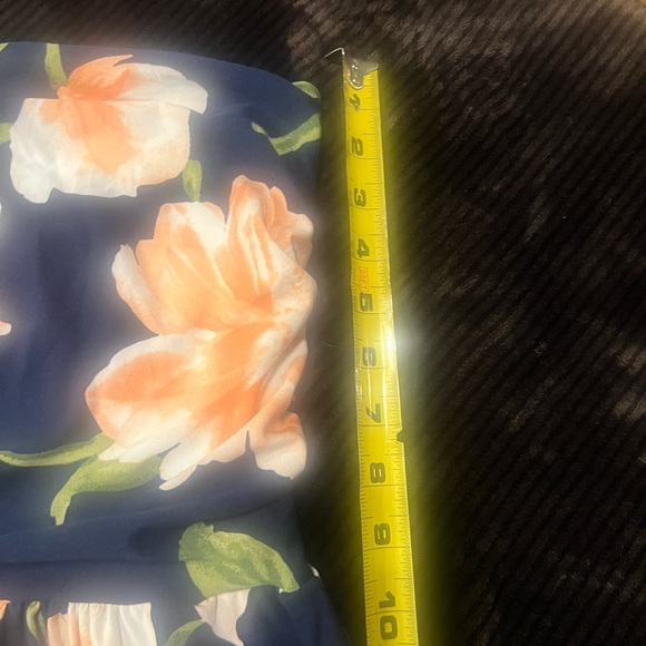 Floral Strapless Dress - Picture 3 of 6